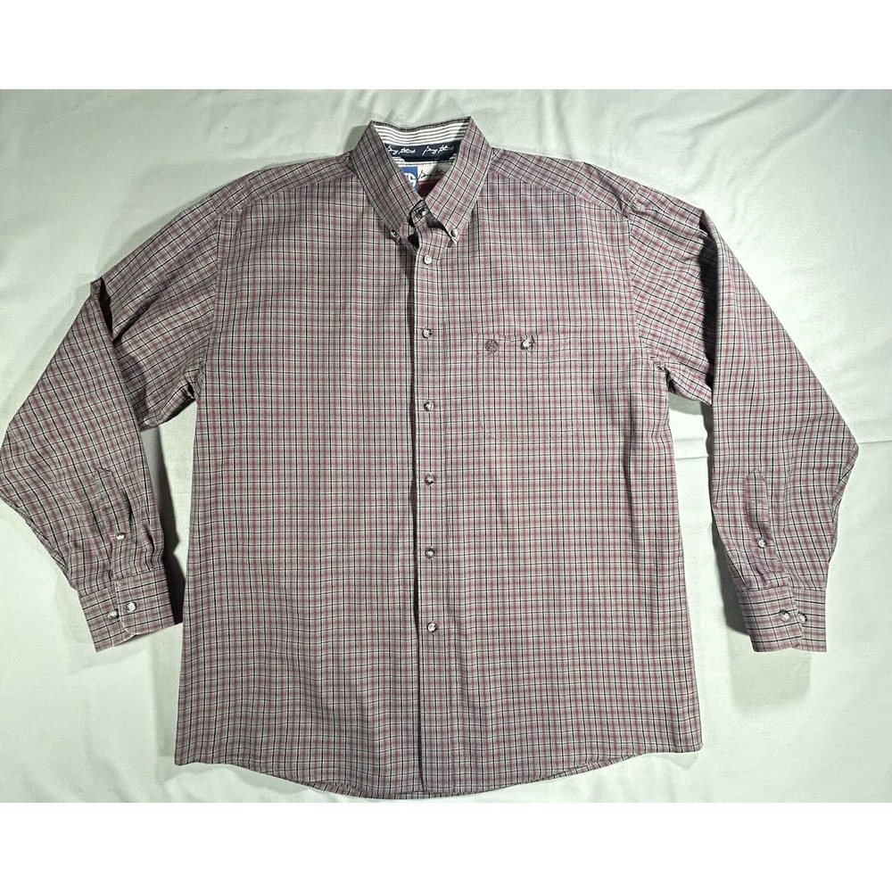 Wrangler George Strait Cowboy Cut‎ Collection Button Down Shirt Men's Large
